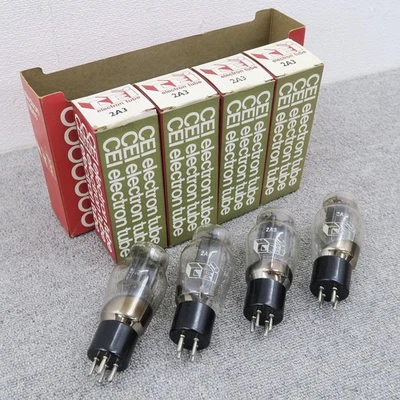 (US Duty Free) Juego de 4 tubos de vacío CEI 2A3, funcionamiento confirmado Foto 1 de 4