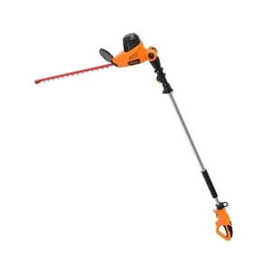 GARCARE Electric Hedge Trimmer Corded with Extension Pole 18 Inch Dual-Action La - Picture 1 of 6