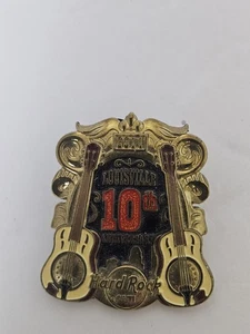 Hard Rock Cafe LOUISVILLE (CLOSED) 10th Anniversary PIN  - Picture 1 of 4