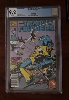Transformers #16 CGC 9.2 MCU 1986 газетный киоск 1-й Bumblebee крышка новый сляб - Изображение 1 из 2