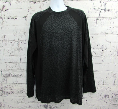 Nike Air Jordan Dri-FIT ADV Camisa Manga Larga Hombres Talla XL Estampado Elefante NUEVA. Foto 1 de 4