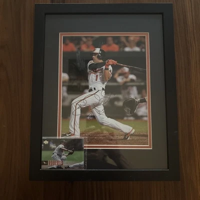 Foto autografada 8x10 Brian Roberts Baltimore Orioles  - Imagem 1 de 4