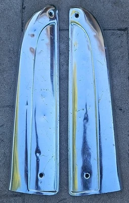 1962 1963 FORD GALAXIE BUCKET SEAT TRIM ALUMINUM  (Set 1) - Image 1 of 4