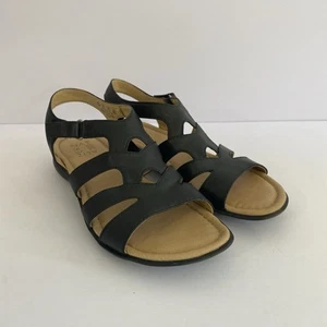 Sandalias Naturalizer Jessie negras de imitación de cuero con tiras para mujer 7,5 - Imagen 1 de 6