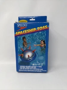 Vintage Speedo Spaceship Toss Pool Inflatable Ring Toss Game NEW - Picture 1 of 5
