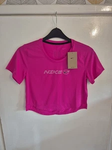 Ladies 'Nike' Active Pink Lightweight Crop Top. Short Sleeve. Size 8 (XS) - Picture 1 of 8