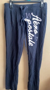 AEROPOSTALE STRETCH KLEINE SCHWARZE HOSE MIT KORDELZUG - Bild 1 von 5