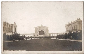 1915 San Diego, California EXPO - REAL PHOTO Giant Outdoor Organ - Old Postcard - Picture 1 of 2