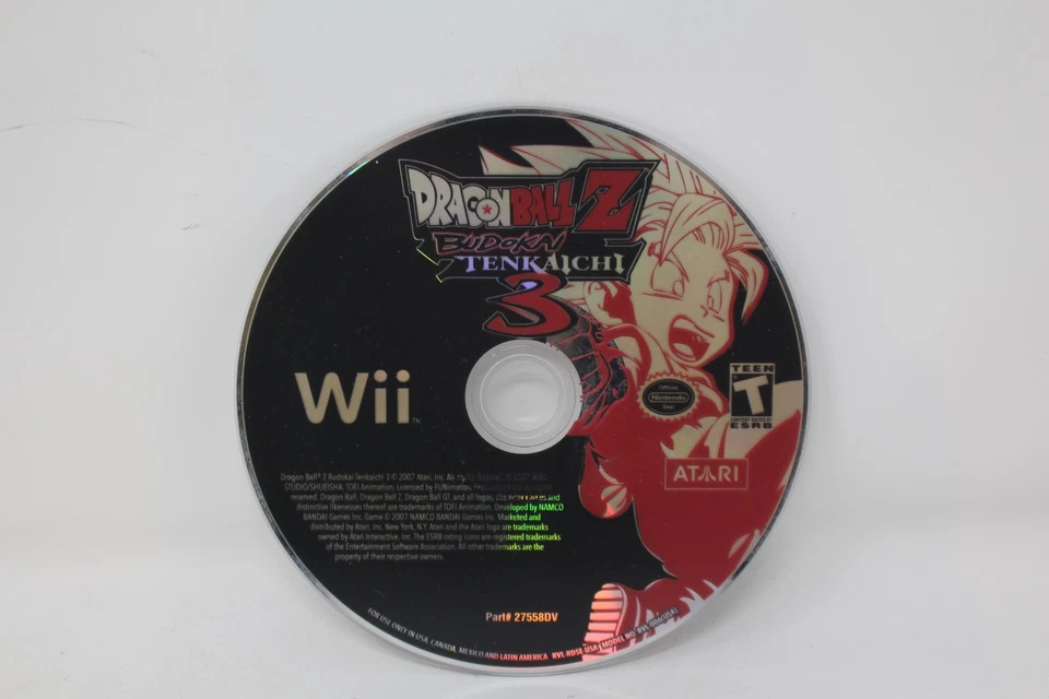 Dragon Ball Z: Budokai Tenkaichi 3 Nintendo Wii Disc Only - Image 1 of 1