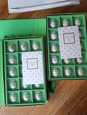 2×Hutschenreuther Miniatur Ostereier- Sammelalbum 30 Stk OVP 1985-1999  - Bild 1 von 4