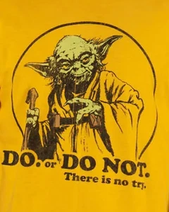 Vintage Star Wars Shirt Mens 5xLYellow Short Sleeve Crew Neck Logo Y2K Adult - Picture 1 of 6