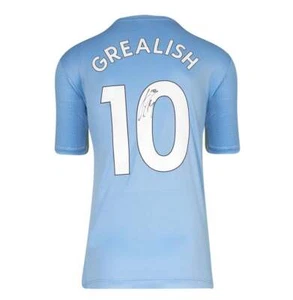 Jack Grealish Signed Manchester City Shirt - 2021-2022, Fan Style Number - Picture 1 of 5