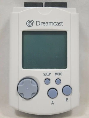 Unidad de memoria visual Sega Dreamcast blanca VMU HKT-7000 tarjeta de memoria Foto 1 de 4