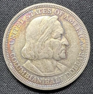 1892 Columbian Exposition Half Dollar Beautiful Toning - Picture 1 of 2