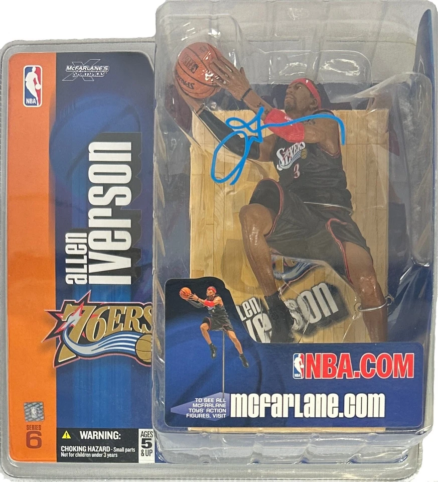 Figura McFarland firmada autografiada por Allen Iverson Philadelphia 76ers JSA Foto 1 de 3