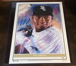 2020 TOPPS GAME WITHIN A GAME #6 LUIS ROBERT 10''X"14 FINE ART PRINT 84/99 - Imagen 1 de 1