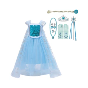 Elsa Gift Set with Accessories: Frozen Dress, Birthday Dress - Picture 1 of 13