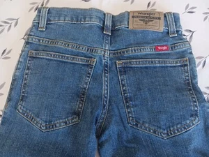 Wrangler Jeans Youth 10R Medium Wash Classic Boot Cowboy Rodeo Distressed - Picture 1 of 9