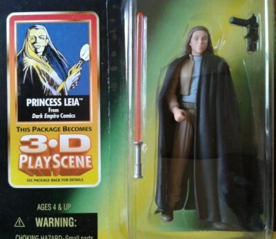 Star Wars EU Imperio Oscuro Princesa Leia con Sable de Luz y Bláster, Tarjeta Verde Foto 1 de 4