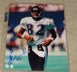 Derrick Alexander Autographed 8x10 Color Photo COA Signed Auto Ravens Michigan - Picture 1 of 2