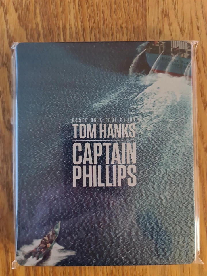 CAPTAIN PHILLIPS  STEELBOOK  BLU-RAY,  TOM HANKS,  MINT CONDITION LIKE NEW.  - Image 1 of 3