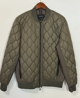  Bugatchi Quilted Honeycomb Men's Bomber Jacket Size M RETAIL $375 #329 - Image 1 of 4