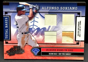 Alfonso Soriano 2003 Absolute Total Bases Quad Game Used SP Card NY Yankees /39 - Picture 1 of 2