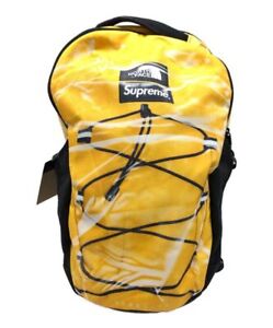 SUPREME x THE NORTH FACE 23SS Trompe L’oeil Borealis Backpack Yellow N Auth/481