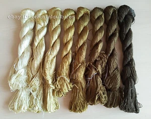 8bundles 100%natural mulberry silk,suzhou hand-dyed embroidery silk floss/thread - Picture 1 of 12