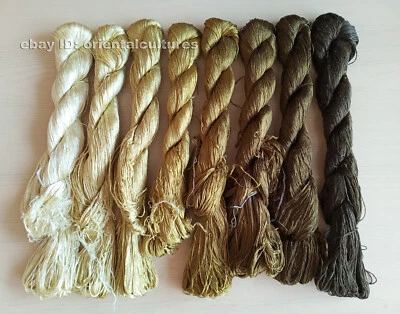 8bundles 100%natural mulberry silk,suzhou hand-dyed embroidery silk floss/thread - Image 1 of 4