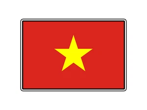 #2752 Bandera de Vietnam Mundo País Pegatina Impermeable Vinilo Calcomanía Troquelada Coche - Imagen 1 de 1