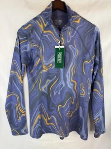 Dover Saddlery  Multicolored Equestrian 3/4 Zip Pullover Top Size Small - Picture 1 of 13