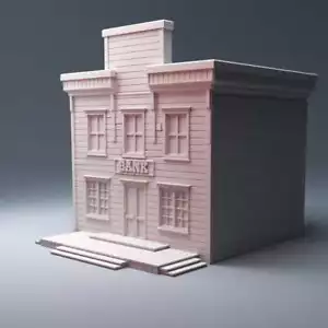 Vieja Cisjordania - Edificio del Salvaje Oeste - Miniaturas de terreno de mesa - Imagen 1 de 6