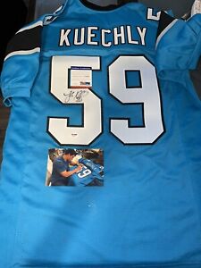 Luke Kuechly Carolina Panthers Signed Autographed Custom Jersey PSA Certified