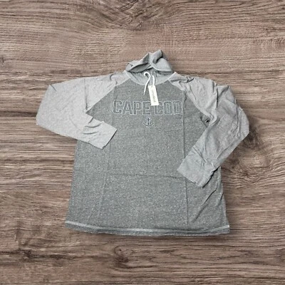 Camp David NWT Gray Long Sleeve Cape Cod Hoodie Sweatshirt Large - Image 1 of 4