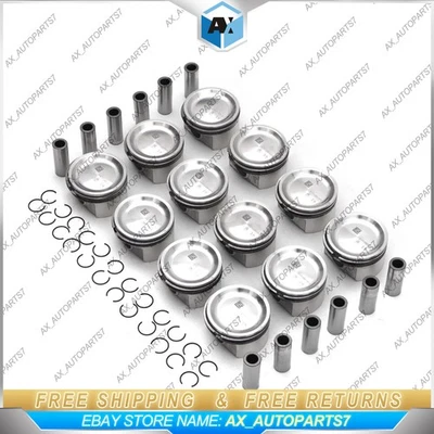 Conjunto de 12 anéis de pistão STD para Mercedes-Benz S650 S65 AMG W221 W222 M275 6.0 V12 - Imagem 1 de 4