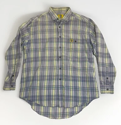 VTG Duck Head Shirt Mens XL USA Made Long Sleeve Button Crinkle Pastel Cotton - Image 1 of 4