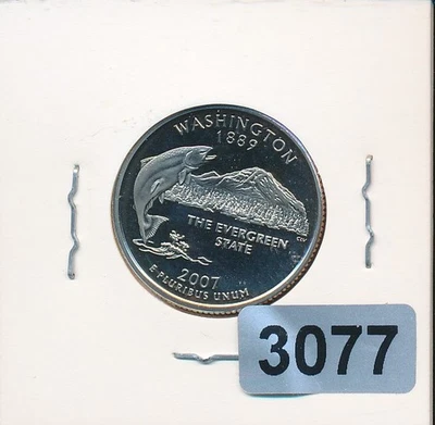 WASHINGTON - STATE QUARTER PROOF 2007-S - #3077 - Image 1 of 2