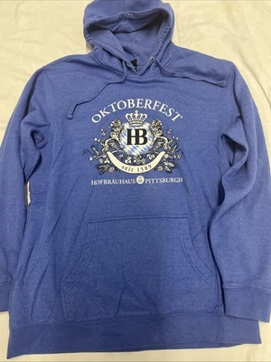 District VIT Fleece Oktoberfest Hofbräuhaus Pittsburgh Azul Sudadera con Capucha XL Foto 1 de 4