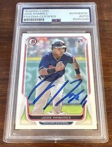 2014 Bowman Jose Ramirez Auto Autograph Signed Rookie Card Rc PSA - Picture 1 of 2
