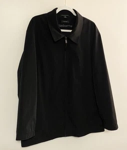Herren Liz Claiborne Vintage schwarz Poly Tech Jacke Größe Large - Bild 1 von 11