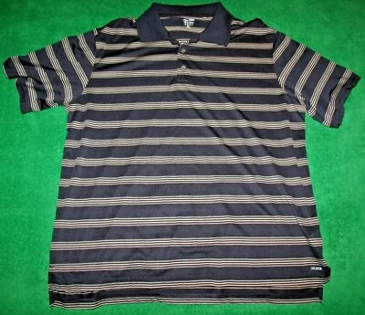 Men's Champion Duo Dry Polo Golf Shirt Blue Stripes Size XL 100% Polyester - Image 1 of 3