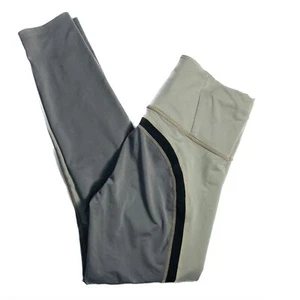 Athleta Spar Colorblock Grey Leggings Womens S 405455 Waist Key Pocket - Picture 1 of 11