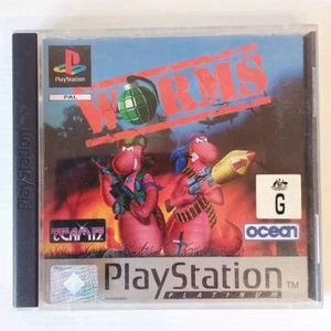 WORMS Platinum - PS1 Playstation One, complete with manual Pal - Picture 1 of 6