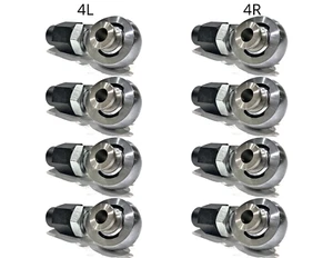 1.25in 4-Link Kit Hex Bung Adapters With 9/16in High Misalignment Spacers 4L+ 4R - Picture 1 of 12