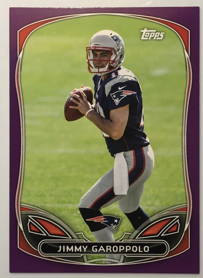 2014 Topps Football Wal-Mart Purple Rookies #59 Jimmy Garappolo RC - Image 1 of 2