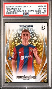 Fermin Lopez 2023 Topps Chrome #16/50 Ultimate Stage Gold Refractor PSA 10 Gem - Picture 1 of 7