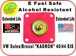VW "KADRON" SOLEX/BROSOL ALCOHOL RESISTANT DIAPHRAGM EFUEL SAFE H/DUTY Radke - Picture 1 of 5