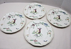 Set of 4 French 8" Longchamp Moustiers Salad/Dessert Plates - Picture 1 of 8