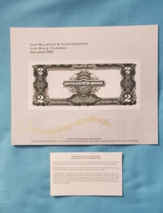 LONG BEACH COIN & COLLECTIBLES EXPO $100 SOUVENIR CARD OCT. 2001 LOOK!!! - Picture 1 of 2